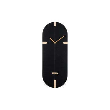 Nástenné hodiny Oxford Oval Karlsson KA6151BK, 20cm